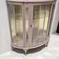 Jaipur pink and Gold Glass display Cabinet