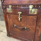 Luxury bridle leather 1 draw bedside cabinet