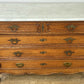 Chest of Drawers Antique French Oak Marble Top 5 Drawers Carved Cabinet LOT 6279
