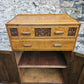 Vintage Oak Tallboy With Two Drawers And Cupboard Super Detailing And Proportions