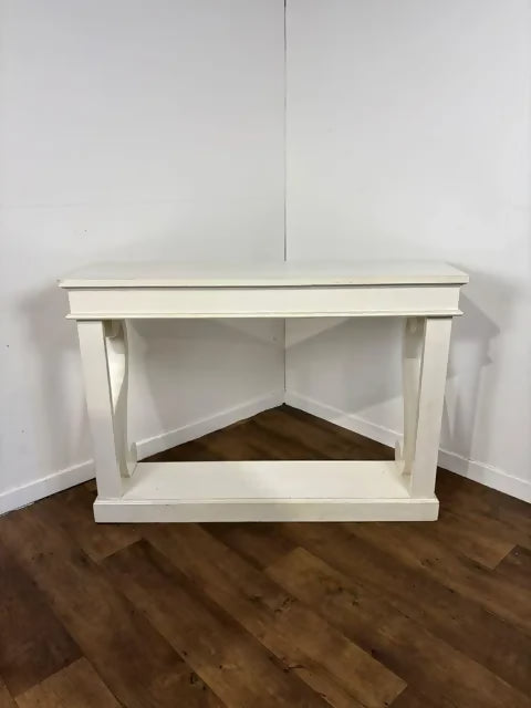 Large Modern White Console Table