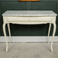 Laura Ashley Provencale Console Table with Marble Top - Ivory