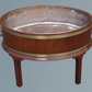 Mahogany and Brass Bound Oval Wine Cooler or Jardinière