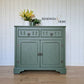 Green Sideboard with leaf embossed design (2)