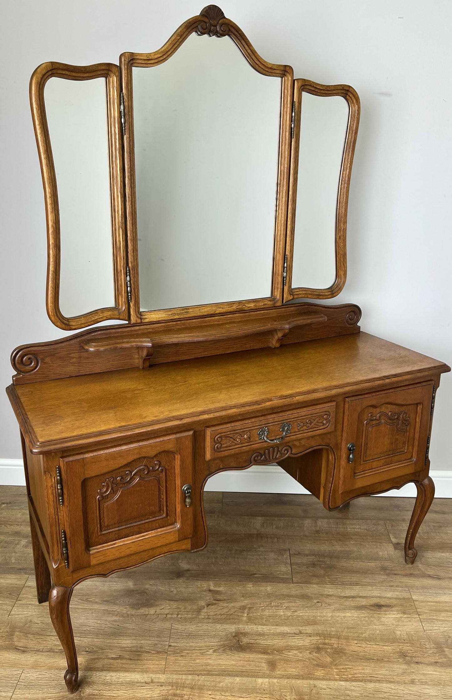Dressing Table with Mirror Vintage French Louis Vanity Table Makeup LOT 6341