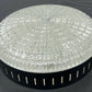 Ceiling Lamp Vintage French Style Patterned Glass Flush Mount LOT 6480