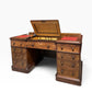 19th-Century Victorian Pedestal Desk