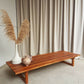 Vintage Mid Century Danish Pine Slatted Bench Seat Coffee Table Scandi Retro R477