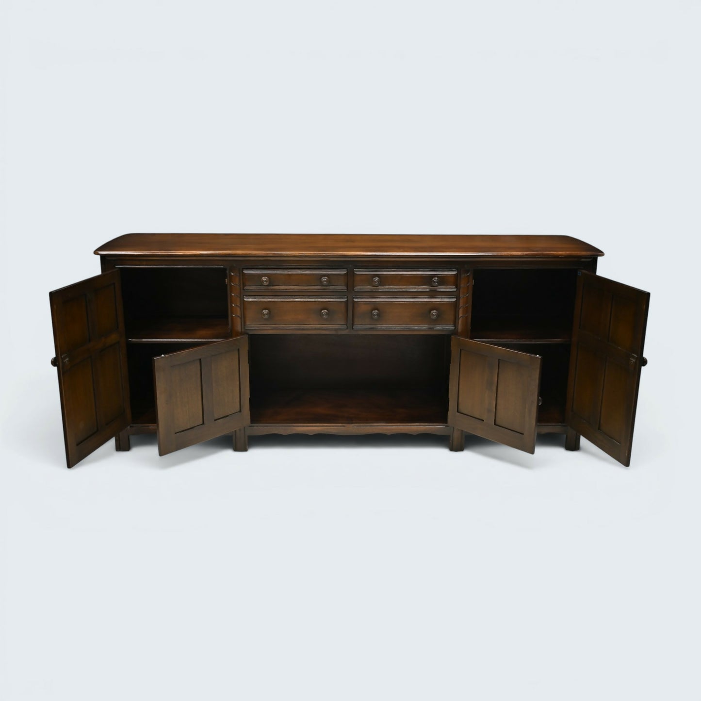 Ercol Large Grand Sideboard Model #570 215cm/7foot Wide Storage FREE UK Delivery
