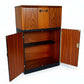 Vintage Art Deco Walnut Cocktail Cabinet | Mid Century Drinks Bar Cupboard