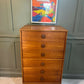 Tallboy Teak Chest Of Drawers Mid 20th C 6 Drawer Chest Danish Style