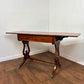 Reproduction Mahogany Drop Leaf Sofa Table with Drawers