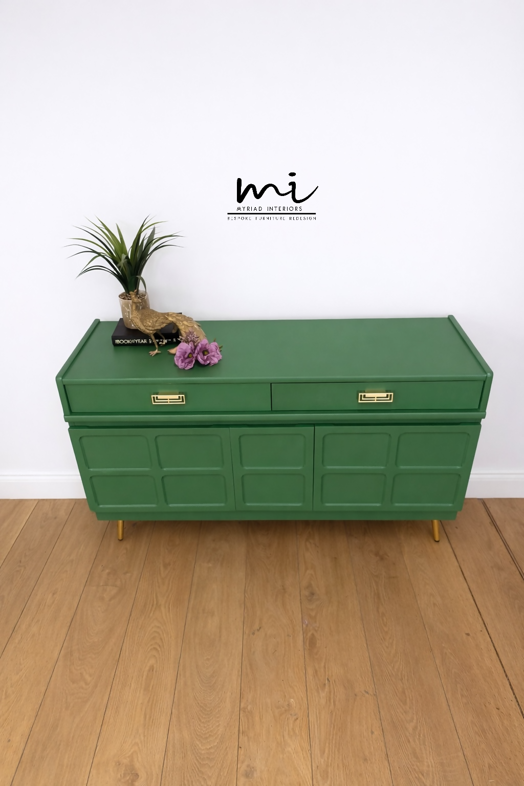 Refinished Mid Century Bright Green Nathan Sodeboard, drinks cabinet, TV stand, media unit