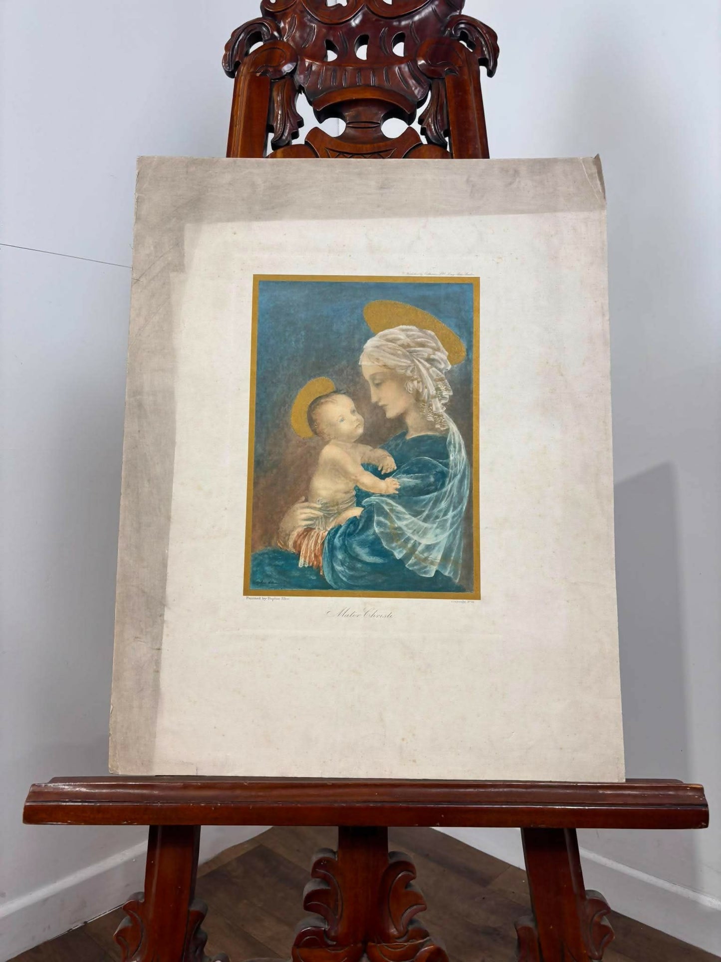 Vintage Religious Print – Mater Christi after Daphne Allen