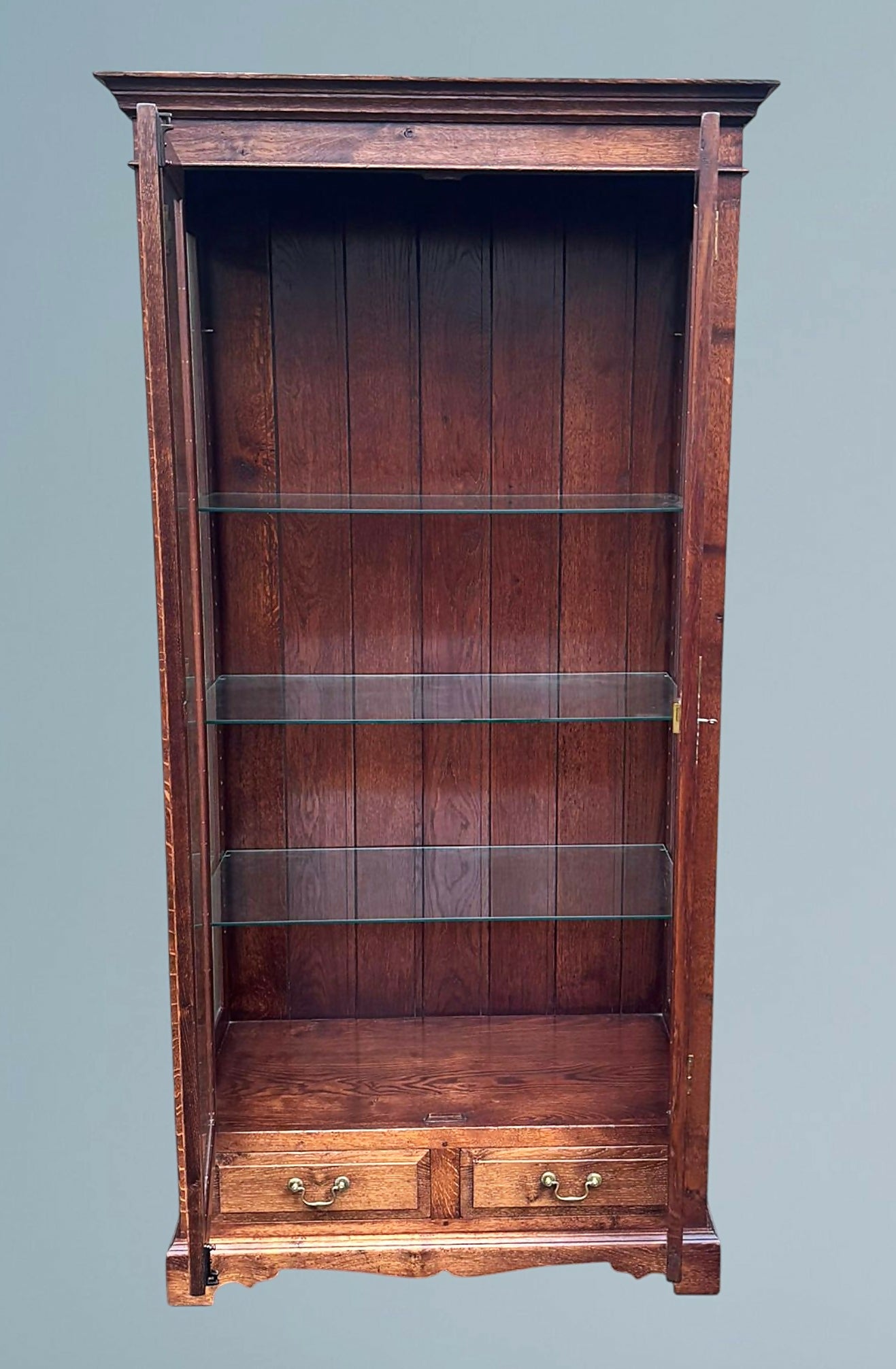 Oak Display Cabinet Bryn Hall Bespoke Furniture