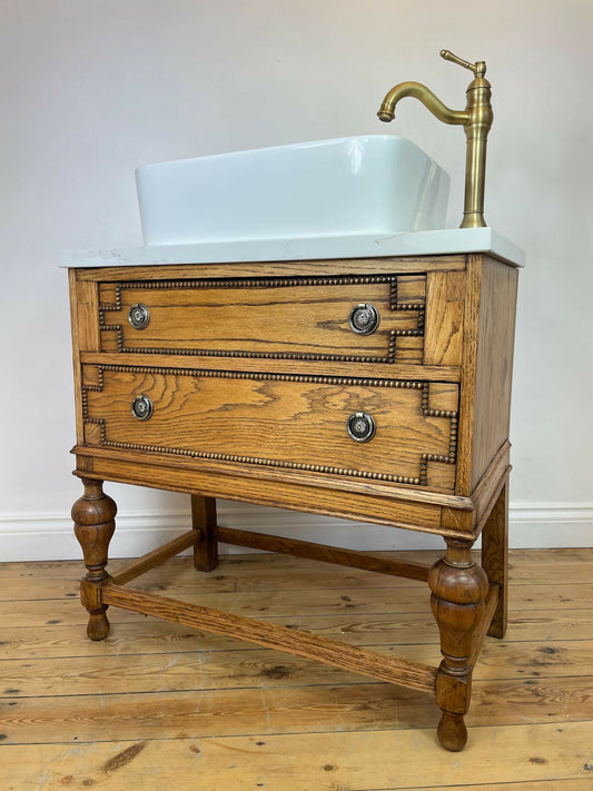 Vintage Vanity Unit Made to Order Vanity Unit Custom Made Bathroom Furniture Antique Vintage Bathroom Washstand Basin Unit