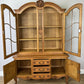 Bookcase Vintage French Louis XVI Oak Display Cabinet Carved Sideboard LOT 6285