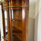 Serpentine Display Cabinet with Italian Marquetry – Glazed Top & Cupboard Base