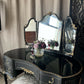 High Gloss Dressing Table Black and Gold Olympus Dressing Table