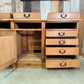 Antique Large Breakfront Mid Victorian Estate Country Sideboard Bank of Drawers Housekeeper Dresser Chest, c1850