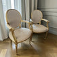 Stunning pair of freshly upholstered Louis XVI antique armchairs