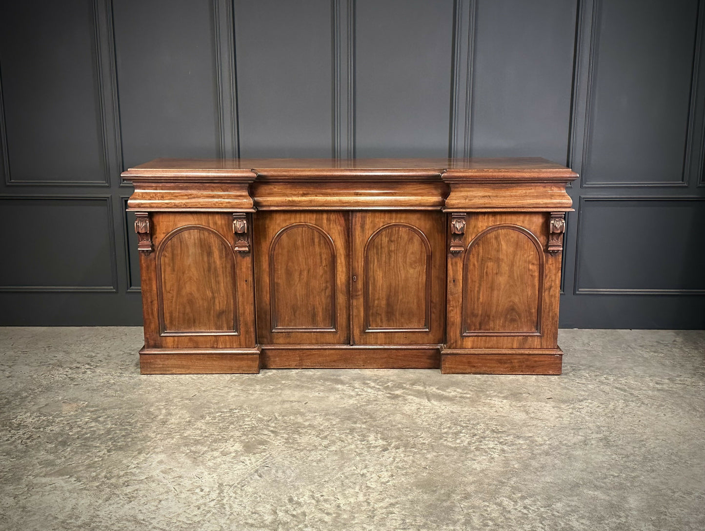 Large Vintage Victorian Mahogany Sideboard