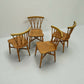 4 Ercol Lattice Back Dining Chairs 'Candlestick' Design Light FREE UK Delivery*
