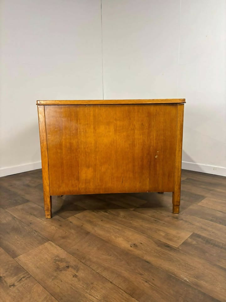 Vintage 1930’s Oak Teacher’s Pedestal Desk