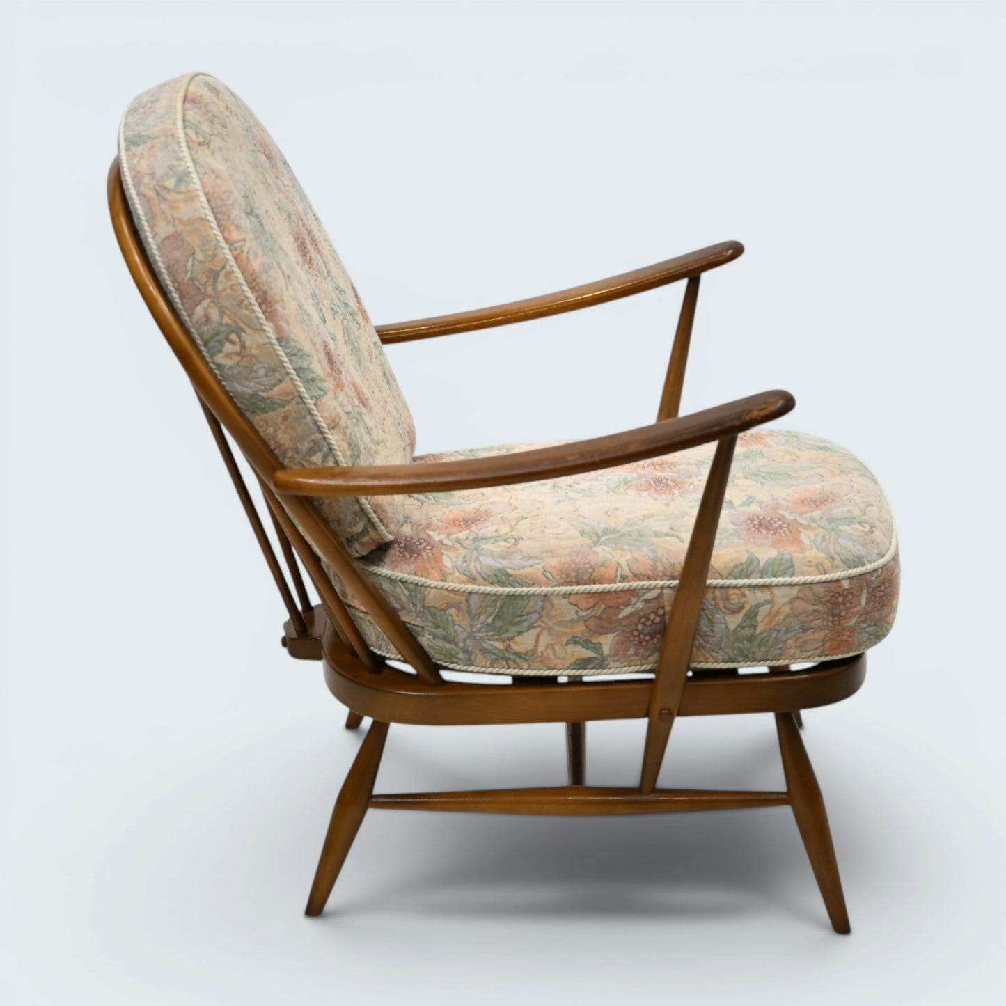 Ercol Windsor Easy Chair Model 203 1970s New Webbing Light Finish FREE* Delivery