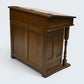 Old Charm Davenport Desk Red Hide Writing Slope Light Oak FREE UK Delivery*