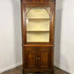 Victorian Mahogany Double Corner Cupboard With Glazed Top