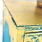 Gold And Teal Upcycled Records Drinks Cabinet