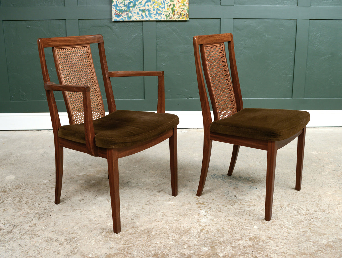 8 x G Plan Cane Bergere Dining Chairs - 1960s - 1970s