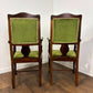 Pair of Edwardian Mahogany Upholstered Armchairs