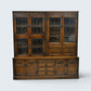 Old Charm Large Wall Unit Bureau Drink Cabinet Light Oak Finish FREE UK Delivery