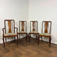 Set of Four Vintage Mahogany Dining Chairs Including Carver