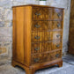 Regency Style Walnut Chest of Drawers - Serpentine Front