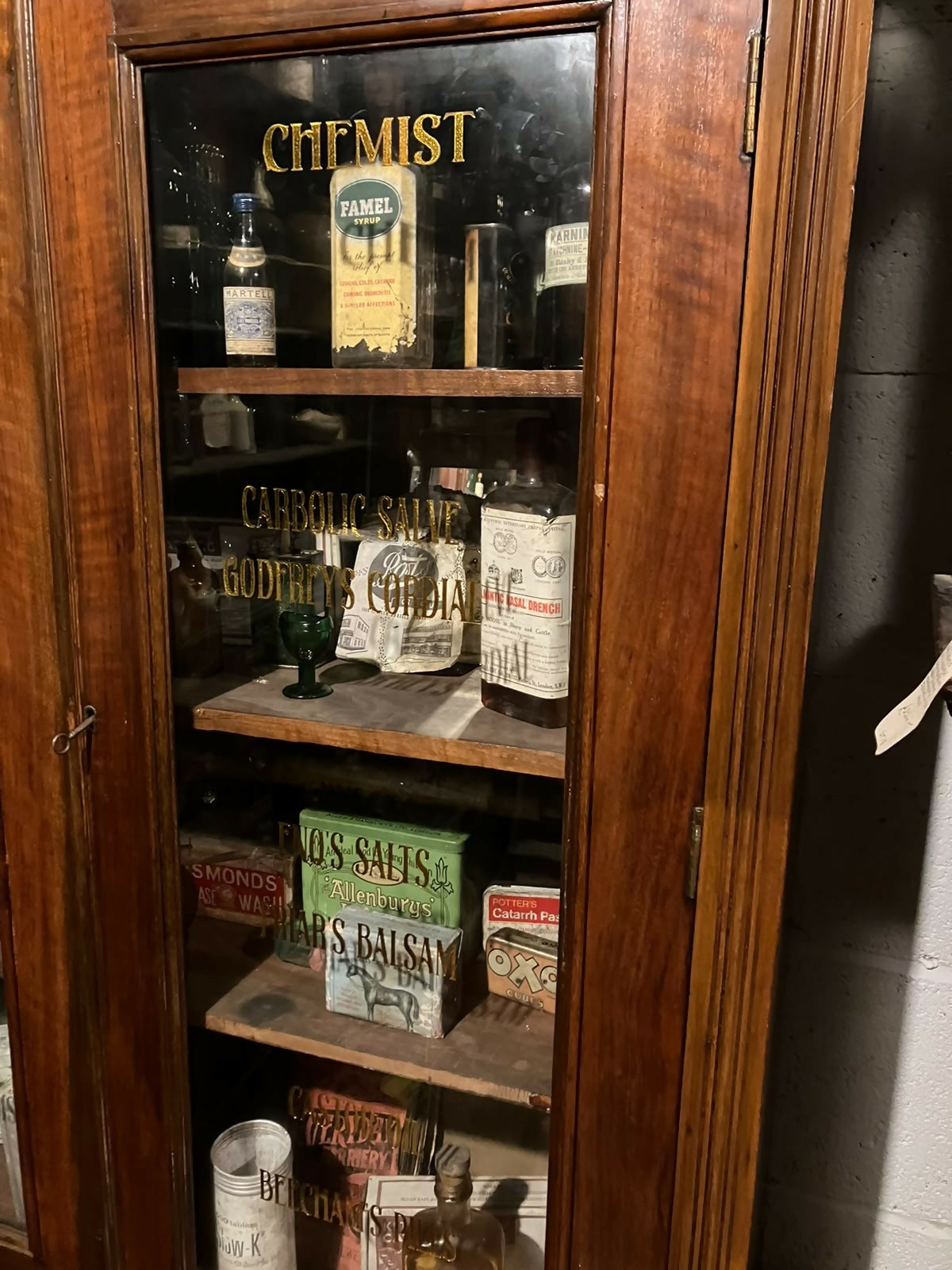 Beautifully Vintage Pharmacy Display Cabinet