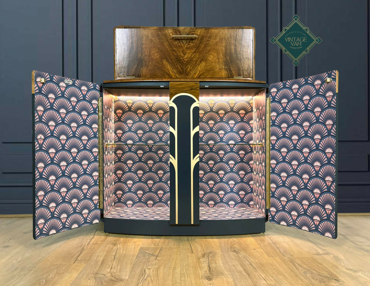 Art Deco cocktail cabinet **Deco Fountain**