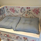 white and floral bench seat 4