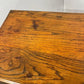 Vintage Oak Side Table With Barley Twist Legs