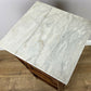 Bedside Table Antique French Style Marble Top Oak Cabinet Nightstand LOT 6244