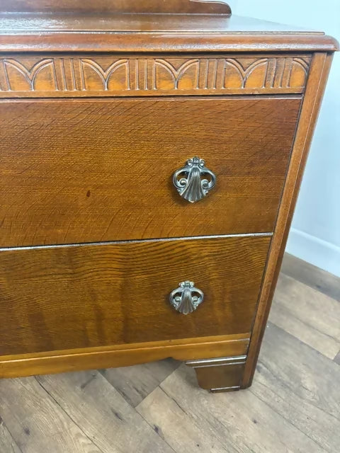 Vintage Lebus Oak Dressing Table