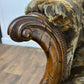 Victorian Upholstered Armchair on Castors