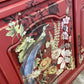 Sideboard Red Floral Decorated