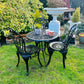 Garden Furniture Patio Set in Black 3 Seater