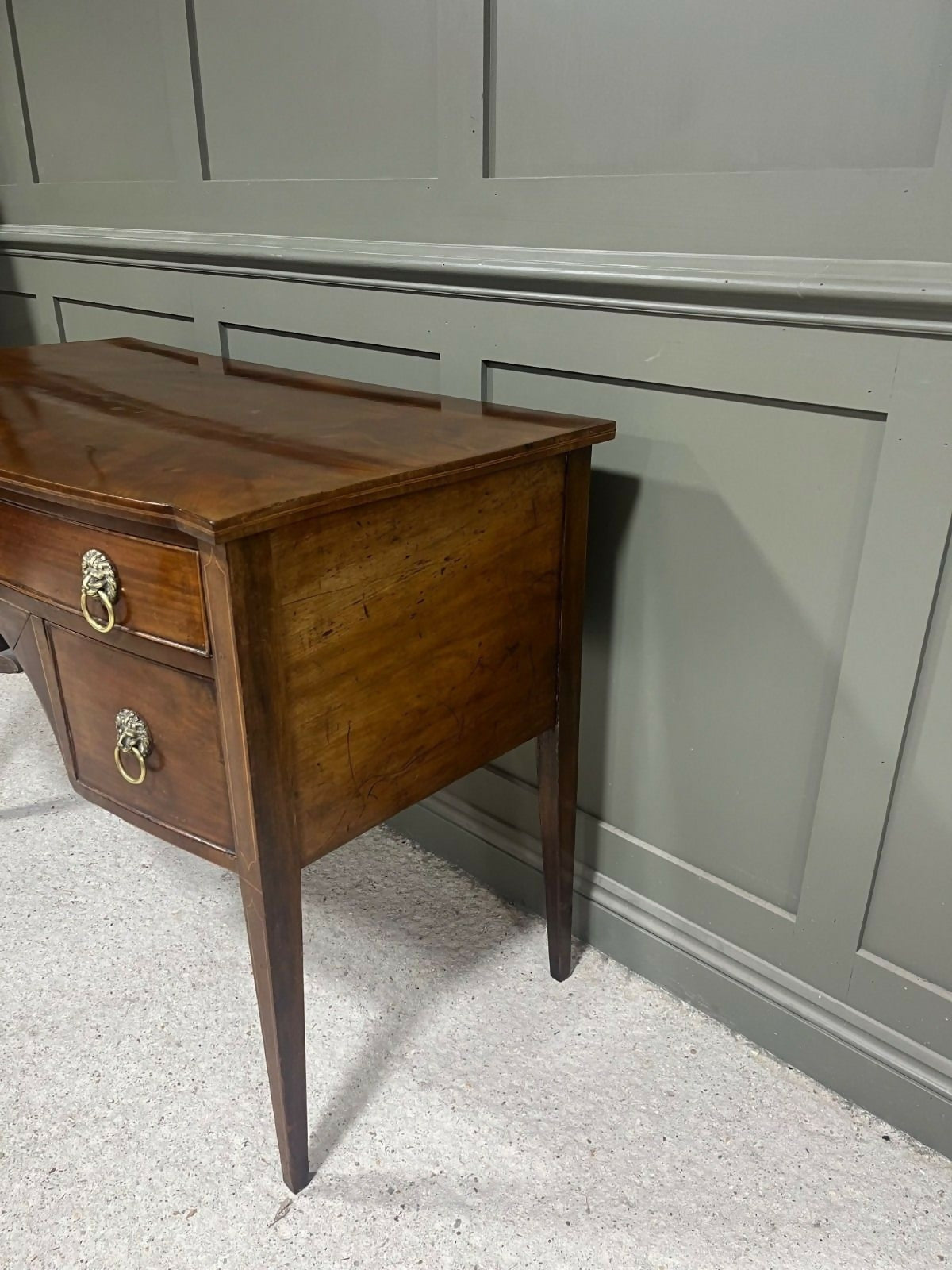 Georgian Desk Knee Hole Style Vintage Desk Early 1800’s