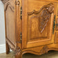 Bookcase Vintage French Louis XVI Oak Display Cabinet Carved Sideboard LOT 6285