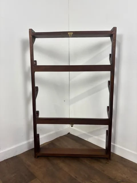 Vintage Oak Wall Mounted Gun Rack – Four Gun Holder