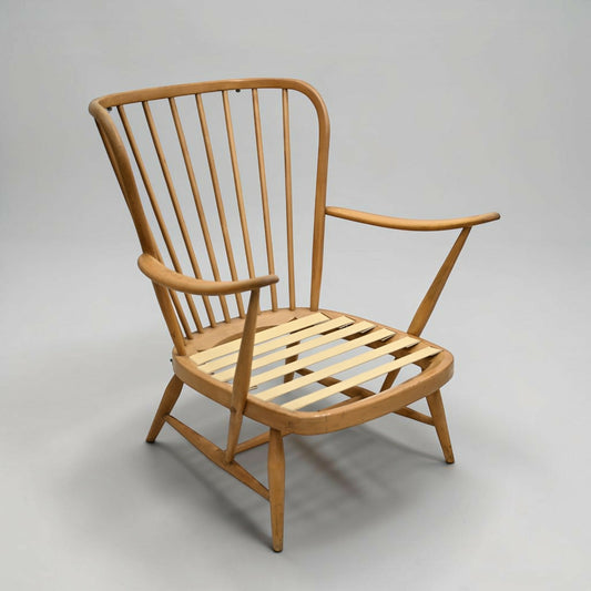 Ercol Evergreen Easy Chair Armchair Light Finish Frame Only FREE UK* Delivery